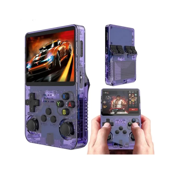 Data Frog R36S purple, портативная ретро консоль