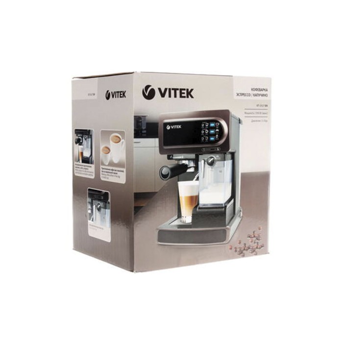 Vitek VT-1517, кофеварка рожковая