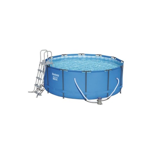 Bestway 5614S Steel Pro Max, каркасный бассейн с фильтр-насосом, лестница, (366х122см, 10250 л)