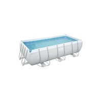 Bestway 56442 Power Steel, каркасный бассейн с фильтр-насосом, лестница, дозатор (404х201х100см, 6478 л)