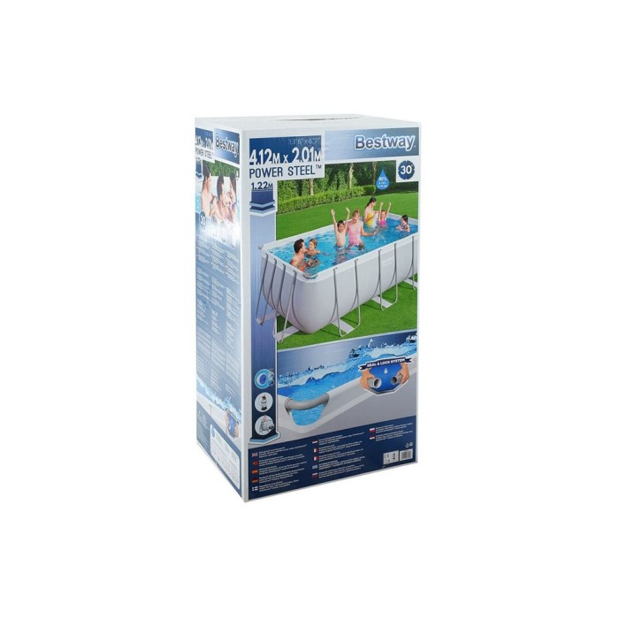 Bestway 56457 Power Steel, каркасный бассейн, комплект (412х201х122см, 8124л)