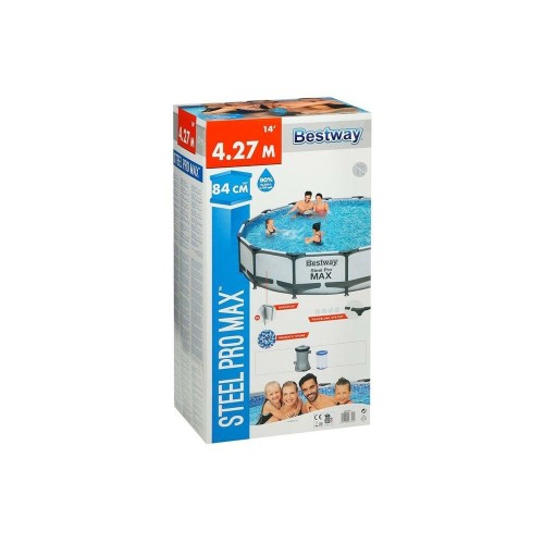 Bestway 56595 Steel Pro Max, каркасный бассейн с фильтр-насосом, (427х84см, 10220 л)
