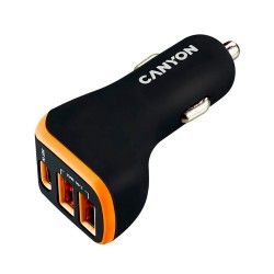 Canyon C-08 black/orange, автомобильное заряд...