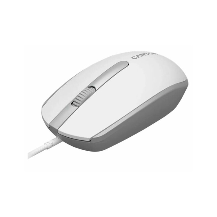 Canyon M-10 white/grey, проводная мышь