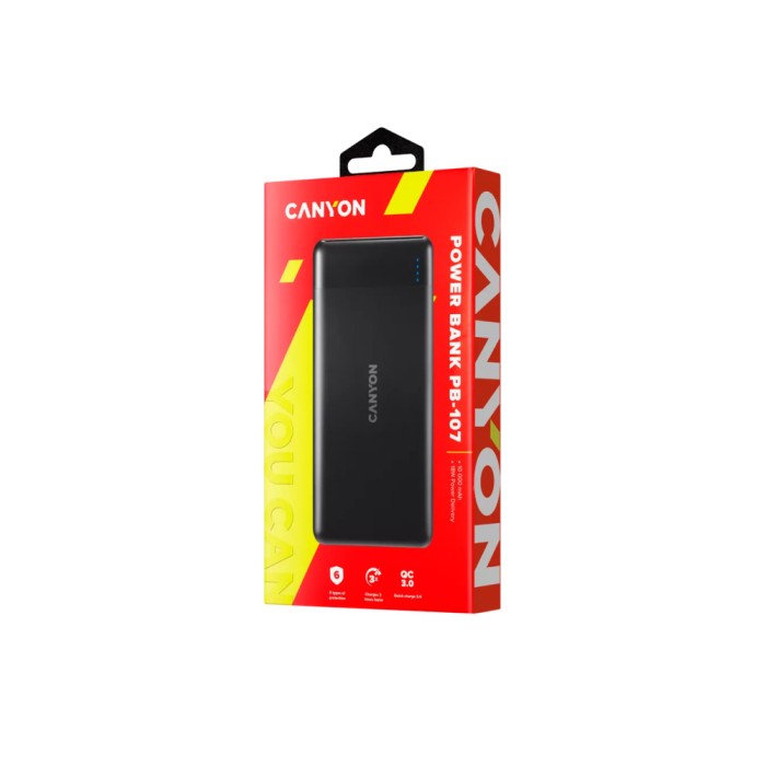 Canyon PB-107 black, внешний аккумулятор