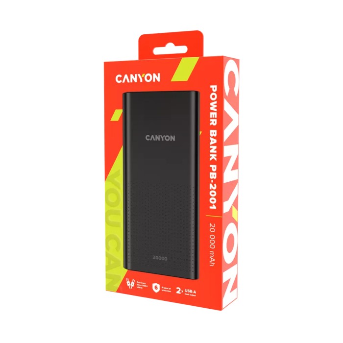 Canyon PB-2001 black, внешний аккумулятор