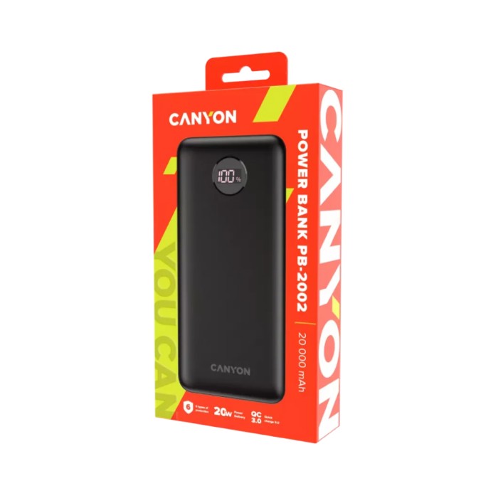 Canyon PB-2002 black, внешний аккумулятор