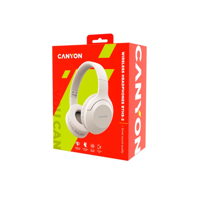 Canyon BTHS-3 beige, беспроводные наушники