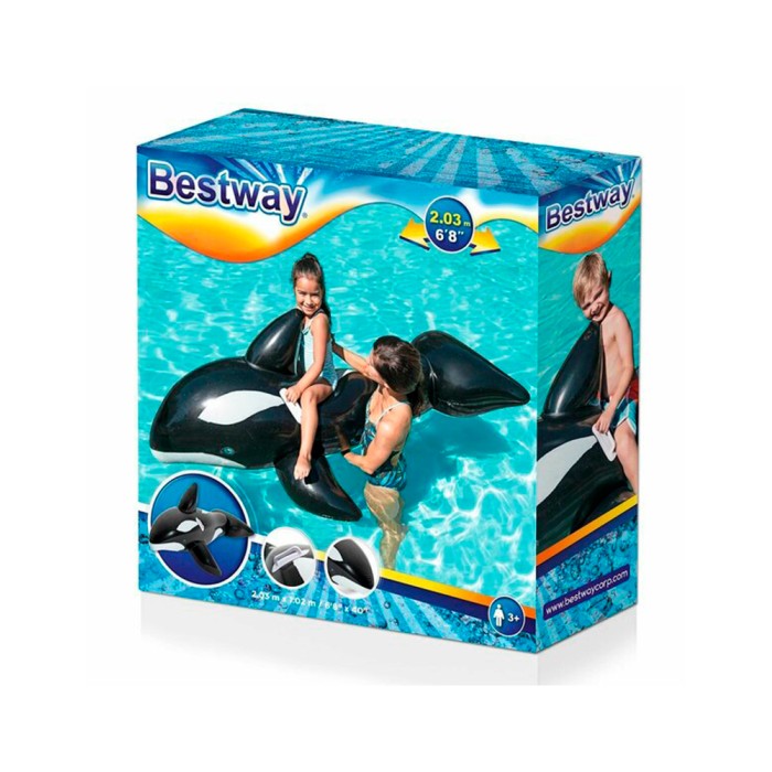 Bestway 41009 Realistic Shark, надувная игрушка-наездник