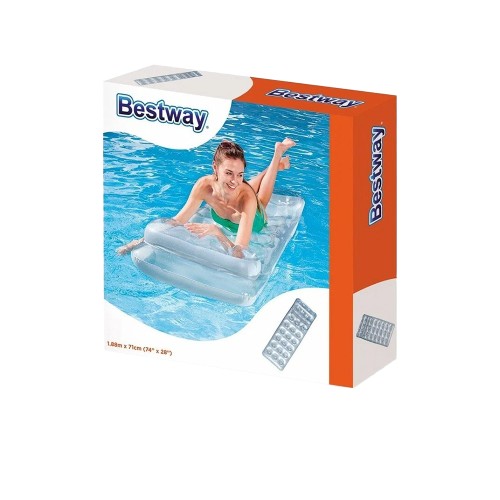 Bestway 43024 Silver Deluxe, плавательный матрас