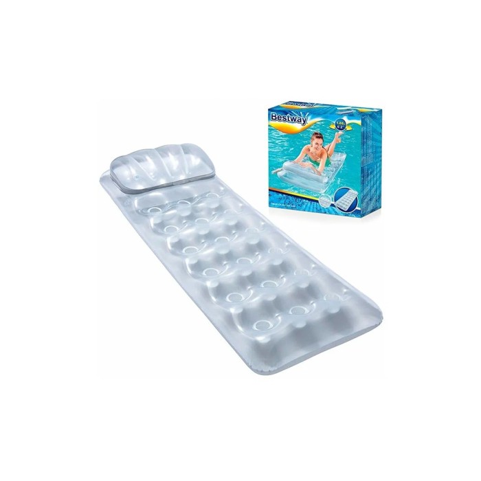 Bestway 43024 Silver Deluxe, плавательный матрас