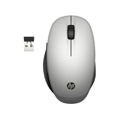 HP 300 Dual Mode Wireless Mouse - Silver, беспроводная мышь