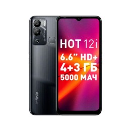 Infinix Smartphone HOT 12i (X665B) 4/64GB 2SIM Racing Black,Смартфон