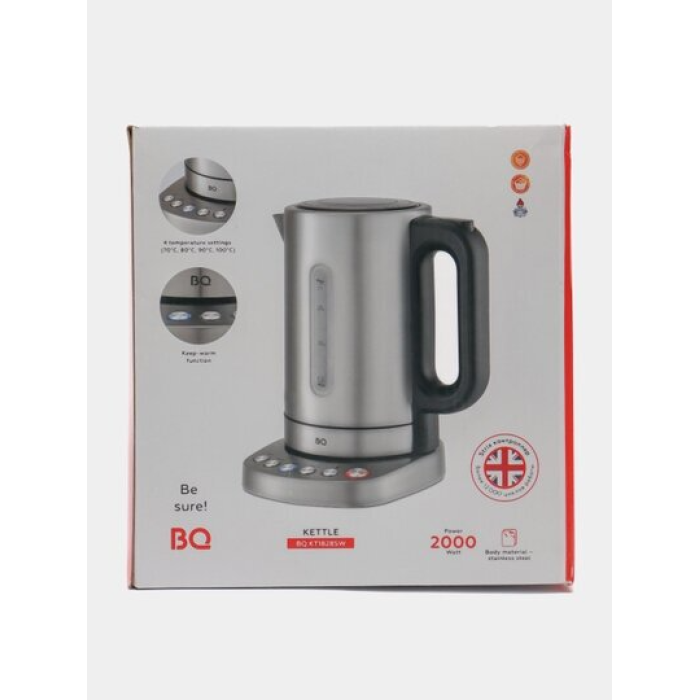 BQ KT1828SW Steel-Black, электрический чайник