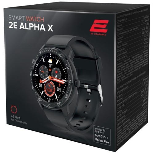 2E Alpha X 46 mm Black-Silver, смарт-часы