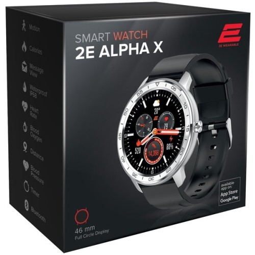 2E Alpha X 46 mm Silver, Смарт-часы