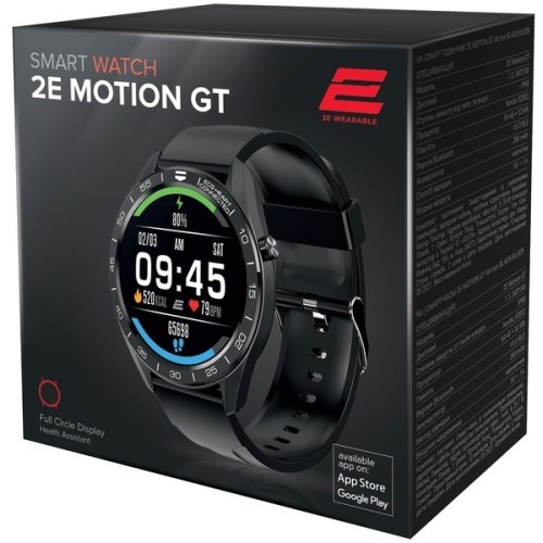 2E Motion GT 46 mm Black-Silver, Смарт-часы