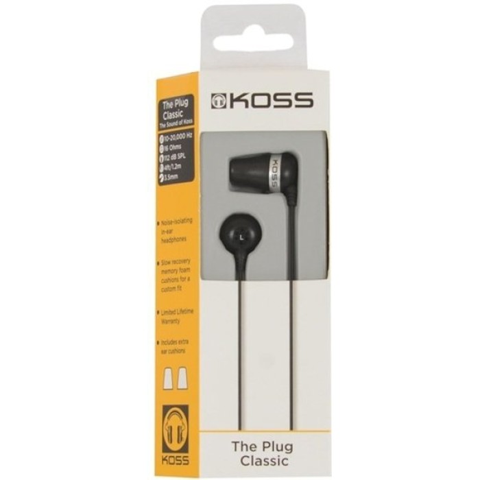 Koss PLUG CLASSIC RW V2, проводные наушники