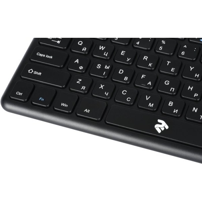 2E Touch Keyboard KT100 WL Black, клавиатура