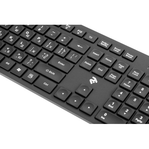 2Е MK420 WL Black, клавиатура + мышь