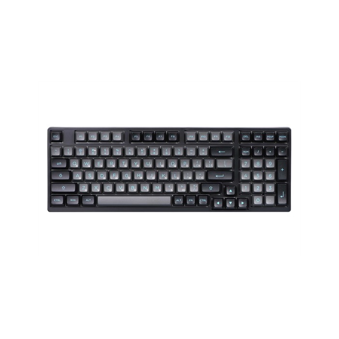 Akko 3098B Black&Cyan CS Jelly White RGB, клавиатура