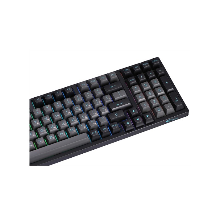 Akko 3098B Black&Cyan CS Jelly White RGB, клавиатура
