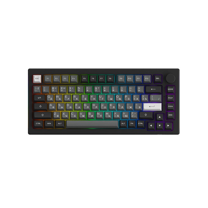 Akko 3098B Black&Cyan CS Silver RGB, клавиатура