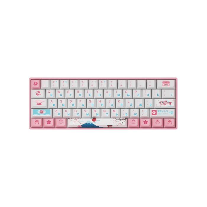 Akko 3061S World Tour Tokyo R2 RGB Hotswappable Cherry Profile Gateron Orange RGB, клавиатура