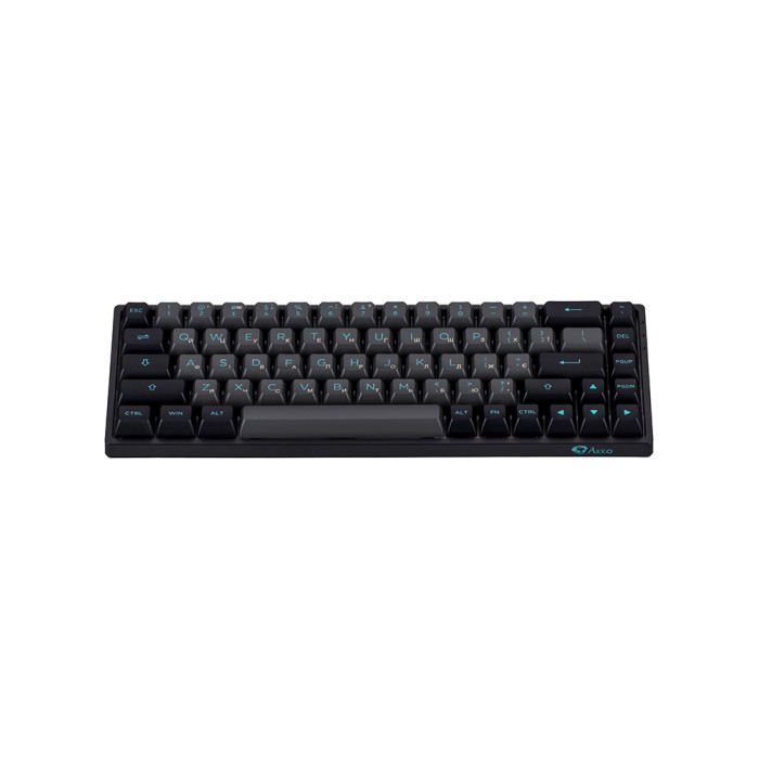 Akko 3068B Plus Black&Cyan CS Jelly Pink RGB, клавиатура