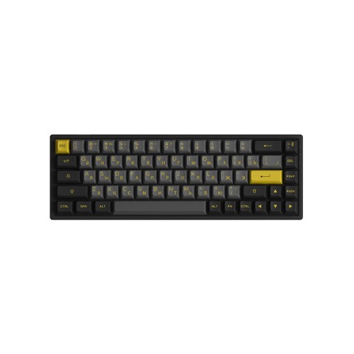 Akko 3068B Plus Black&Gold CS Jelly Black RGB, клавиатура