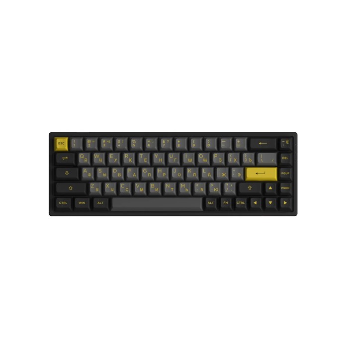 Akko 3068B Plus Black&Gold CS Jelly Black RGB, клавиатура