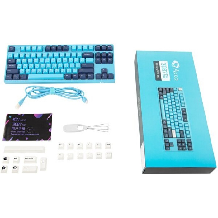 Akko 3087 V2 Mirror of Sky CS Radiant Red switch, клавиатура игровая