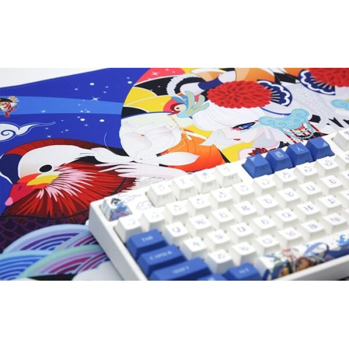 Varmilo Lovebirds Blue Desk Mat XL, игровая поверхность