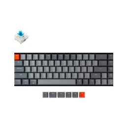 Keychron K6 68 Key HotSwappable RGB Blue Russian Layout, клавиатура игровая