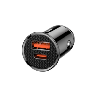 Baseus Circular Plastic A+C 30W PPS Car Charger, автомобильное зарядное устройство