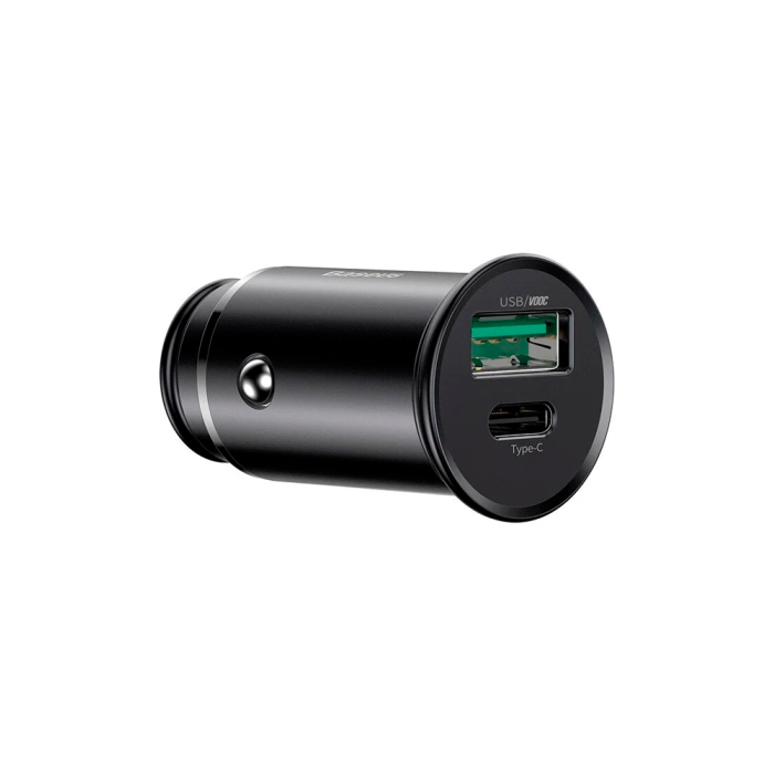 Baseus Circular Metal PPS Quick Charger 30W, автомобильное зарядное устройство