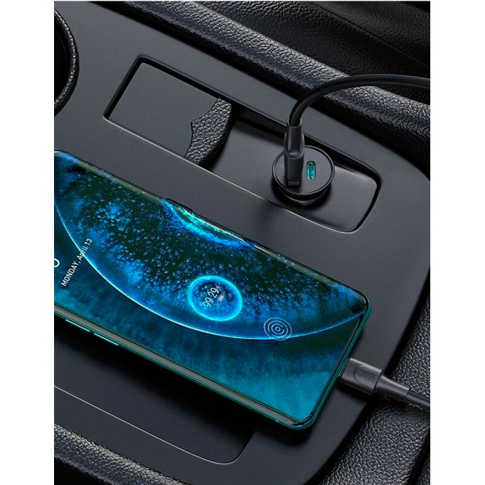 Baseus Circular Metal PPS Quick Charger 30W, автомобильное зарядное устройство