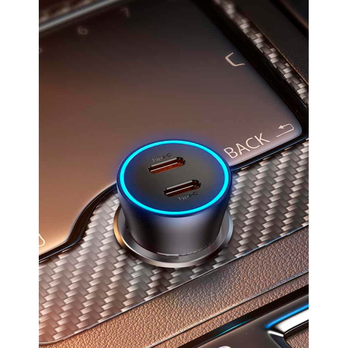Baseus Golden Contactor Pro Dual Charger Car Charger C+C 40W, автомобильное зарядное устройство