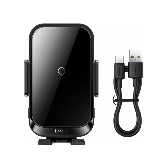 Baseus Halo Electric15W Black (SUDD000001 ), автомобильный держатель