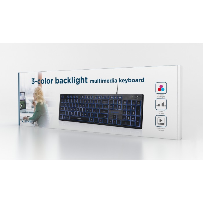 Gembrid KB-UML3-01 USB black, клавиатура