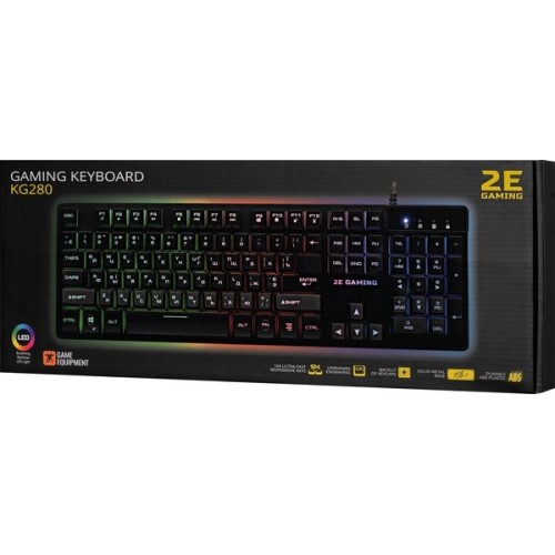 2E GAMING KG290 LED USB black Ukr, клавиатура игровая