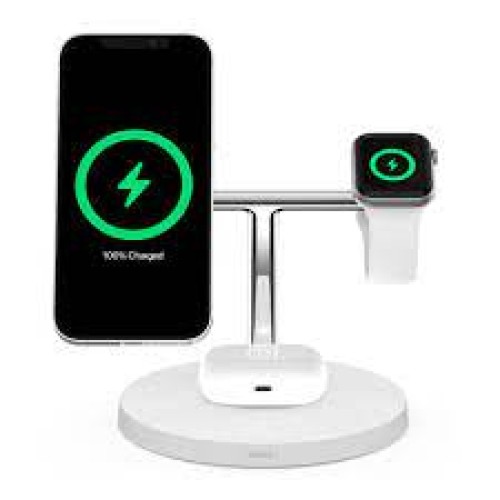 Belkin 3in1 MagSafe iPhone Wireless Charger white, беспроводная зарядка