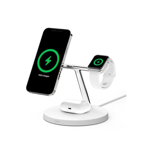 Belkin 3in1 MagSafe iPhone Wireless Charger white, беспроводная зарядка