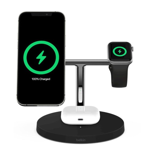 Belkin 3in1 MagSafe iPhone Wireless Charger black, беспроводная зарядка