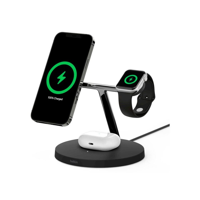 Belkin 3in1 MagSafe iPhone Wireless Charger black, беспроводная зарядка