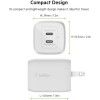 Belkin 65W DUAL USB-C GAN WALL CHARGER WITH PPS WH, зарядное устройство