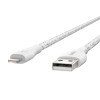 Belkin DuraTek Plus Lightning - USB-A, 1.2m, white, кабель 