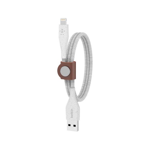Belkin DuraTek Plus Lightning - USB-A, 1.2m, white, кабель 