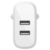 Belkin Home Charger 24W DUAL USB 2.4A white, зарядное устройство