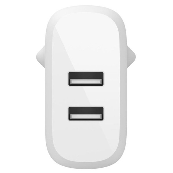 Belkin Home Charger 24W DUAL USB 2.4A white, зарядное устройство